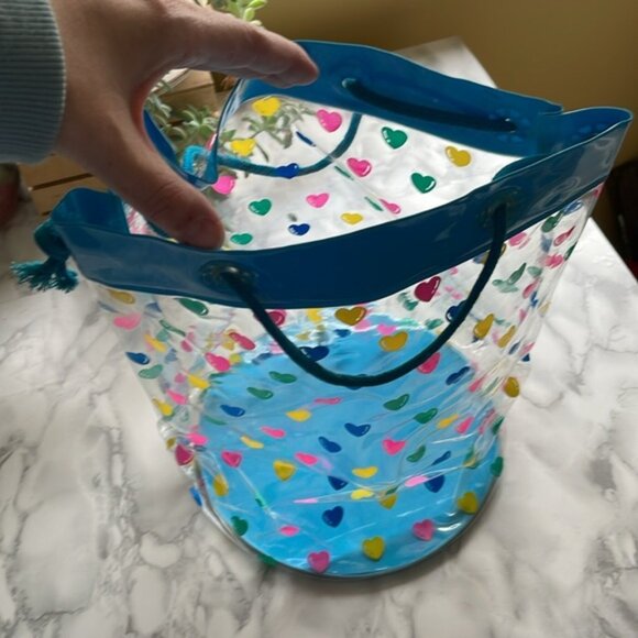 Vintage Heats round bottom 80s Bag - vinyl material tote bag by Flomo - Picture 2 of 11